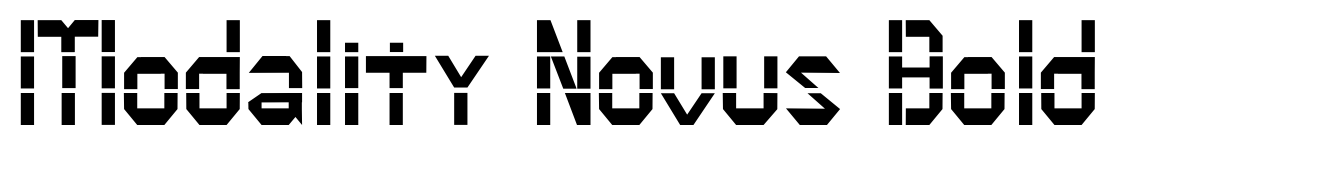 Modality Novus Bold